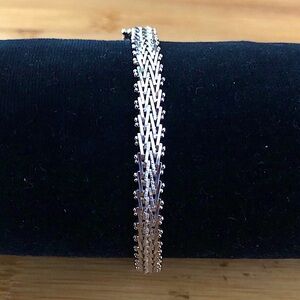 $72 Italian Fashion Estate Bracelet Sterling 12.8 Grams Marked 925 ITALY
